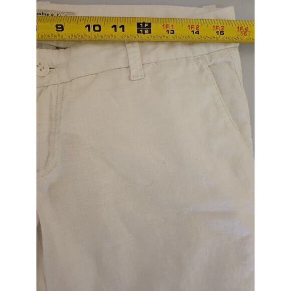 Abercrombie Women's Linen/Cotton Lower On‎ Waist Pants Size 2 White - Picture 7 of 9